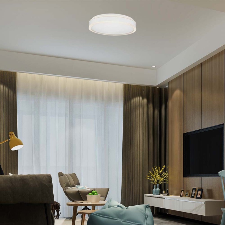 LED taklampa LED/24W/230V 4000K vit