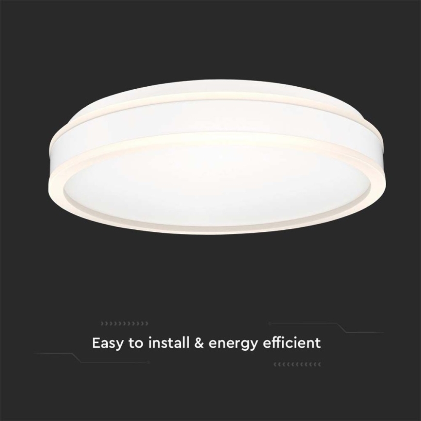LED taklampa LED/24W/230V 4000K vit