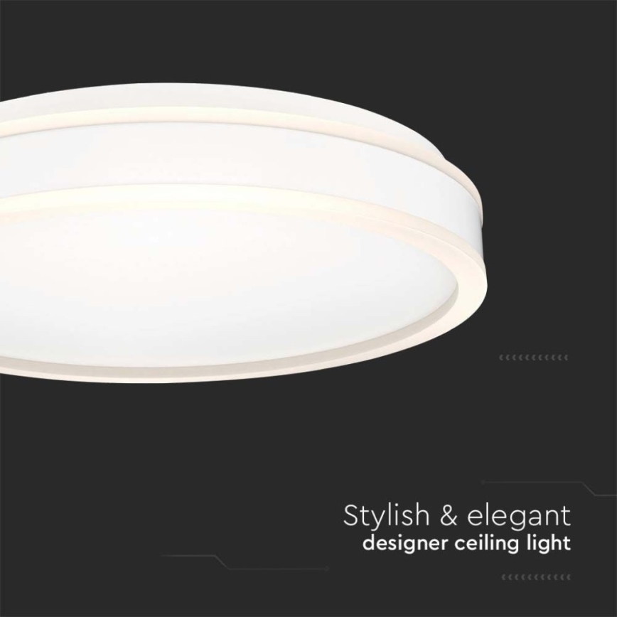 LED taklampa LED/24W/230V 4000K vit