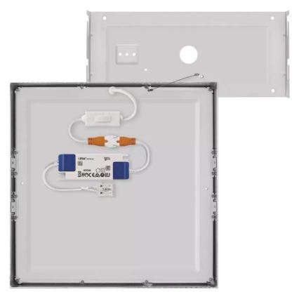 LED taklampa NEXXO LED/28,5W/230V 3000/3500/4000K 30x30 cm matt krom