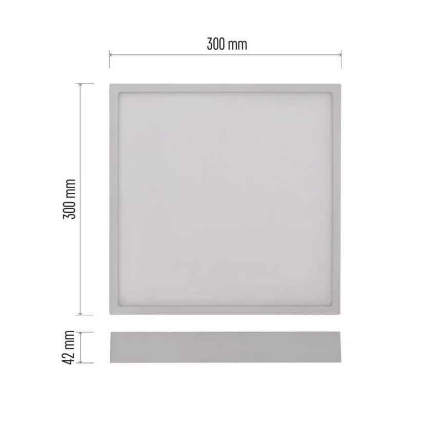LED Taklampa NEXXO LED/28,5W/230V 3000/3500/4000K 30x30 cm vit