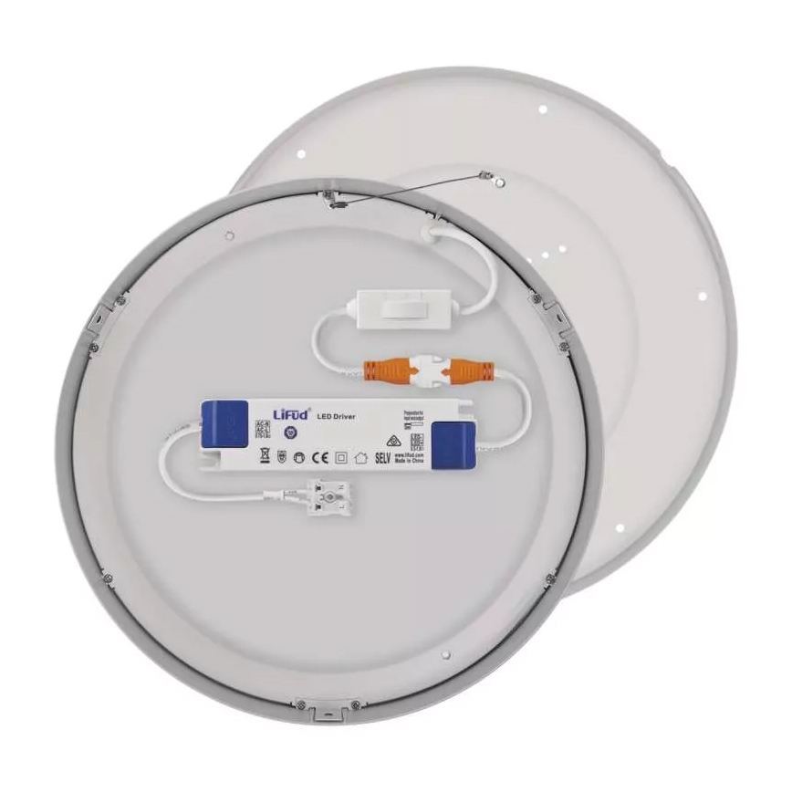 LED Taklampa NEXXO LED/28,5W/230V 3000/3500/4000K d. 30 cm vit