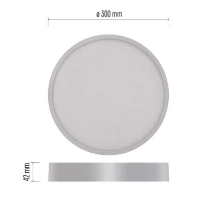 LED Taklampa NEXXO LED/28,5W/230V 3000/3500/4000K d. 30 cm vit