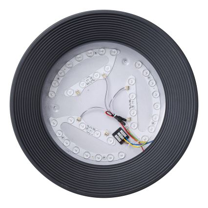 LED taklampa LED/30W/230V 3000K svart diameter 40 cm