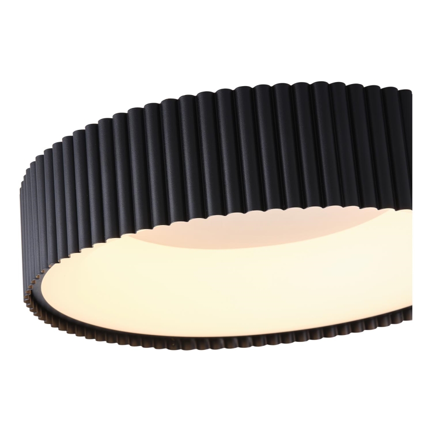 LED taklampa LED/30W/230V 3000K svart diameter 46 cm