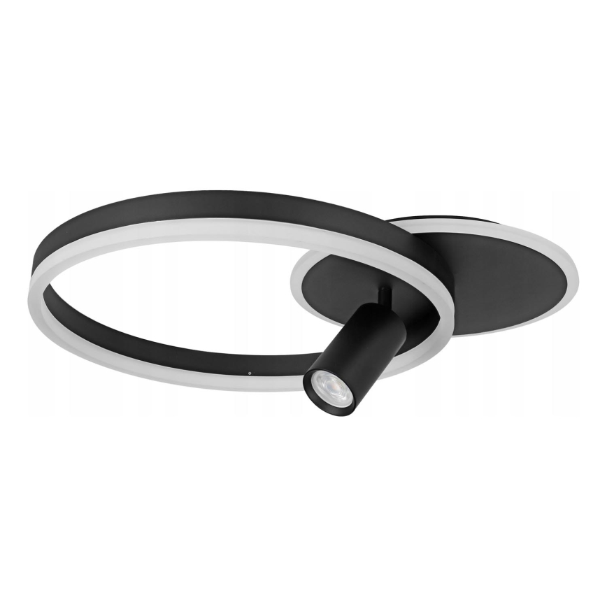 LED-taklampa LED/38W/230V + 1xGU10/30W svart