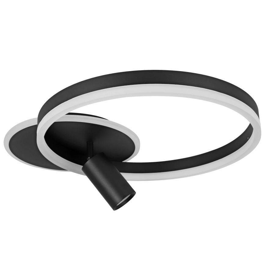 LED-taklampa LED/38W/230V + 1xGU10/30W svart