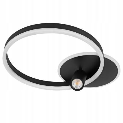 LED-taklampa LED/38W/230V + 1xGU10/30W svart