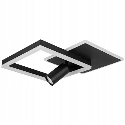 LED taklampa LED/38W/230V + 1xGU10/30W svart