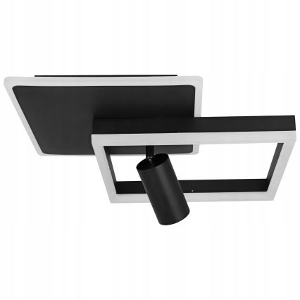 LED taklampa LED/38W/230V + 1xGU10/30W svart