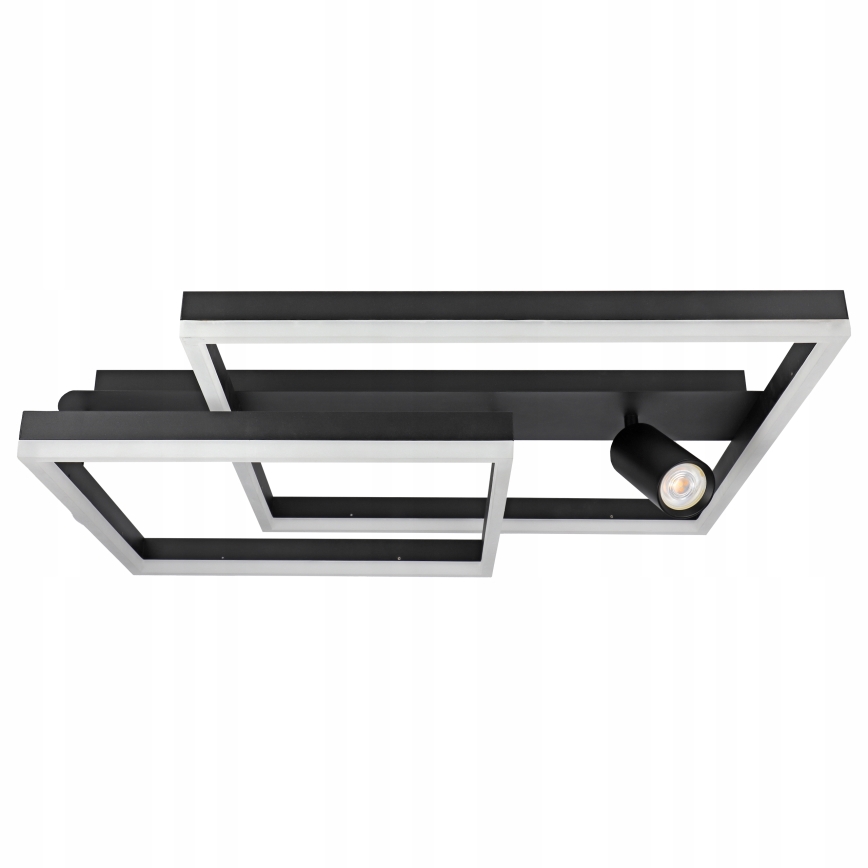 LED taklampa LED/38W/230V + 1xGU10/30W svart