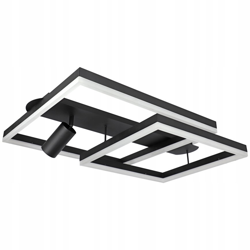 LED taklampa LED/38W/230V + 1xGU10/30W svart