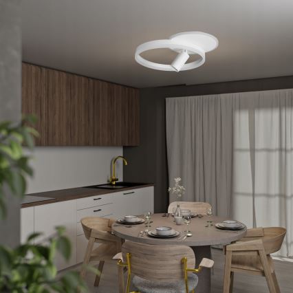 LED taklampa LED/38W/230V + 1xGU10/30W vit