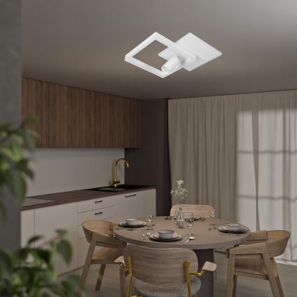 LED taklampa LED/38W/230V + 1xGU10/30W vit