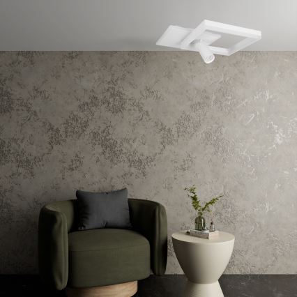 LED taklampa LED/38W/230V + 1xGU10/30W vit