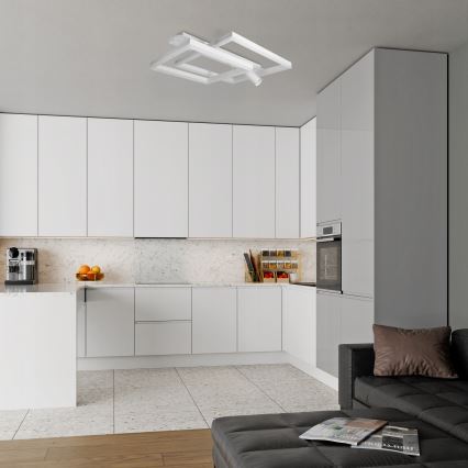 LED taklampa LED/38W/230V + 1xGU10/30W vit