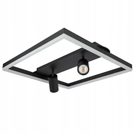 LED-taklampa LED/38W/230V + 2xGU10/30W svart