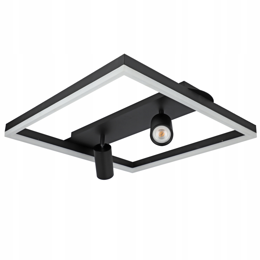 LED-taklampa LED/38W/230V + 2xGU10/30W svart