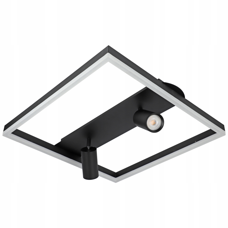 LED-taklampa LED/38W/230V + 2xGU10/30W svart
