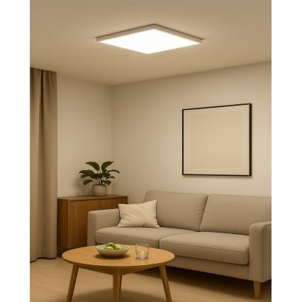 LED taklampa LED/40W/230V 3000/4000/6500K 50x50 cm vit