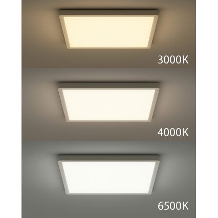 LED taklampa LED/40W/230V 3000/4000/6500K 50x50 cm vit