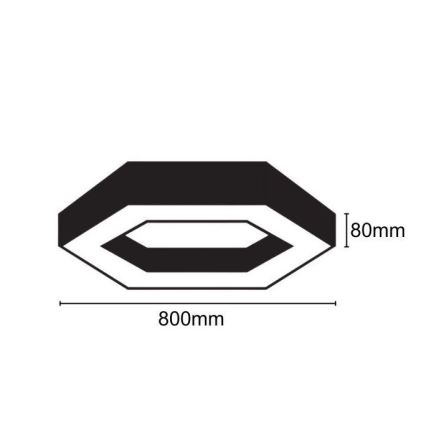 LED taklampa LED/40W/230V 4000K diameter 80 cm