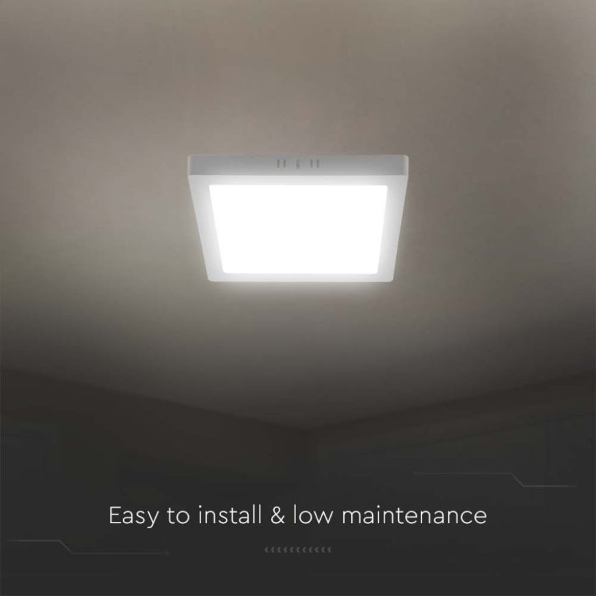 LED taklampa LED/6W/230V 3000K 12x12 cm vit