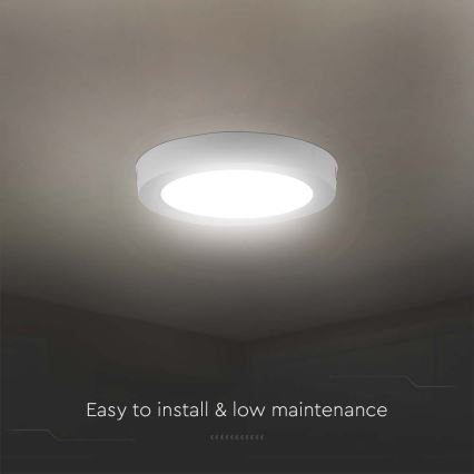 LED taklampa LED/6W/230V 3000K vit