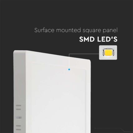 LED taklampa LED/6W/230V 4000K 12x12 cm vit
