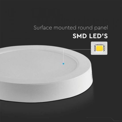 LED taklampa LED/6W/230V 6500K vit