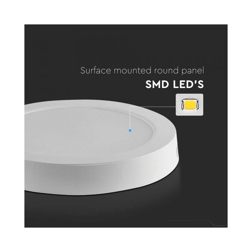 LED taklampa LED/6W/230V 6500K vit