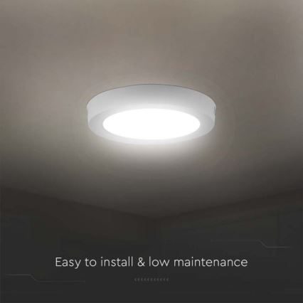 LED taklampa LED/6W/230V 6500K vit
