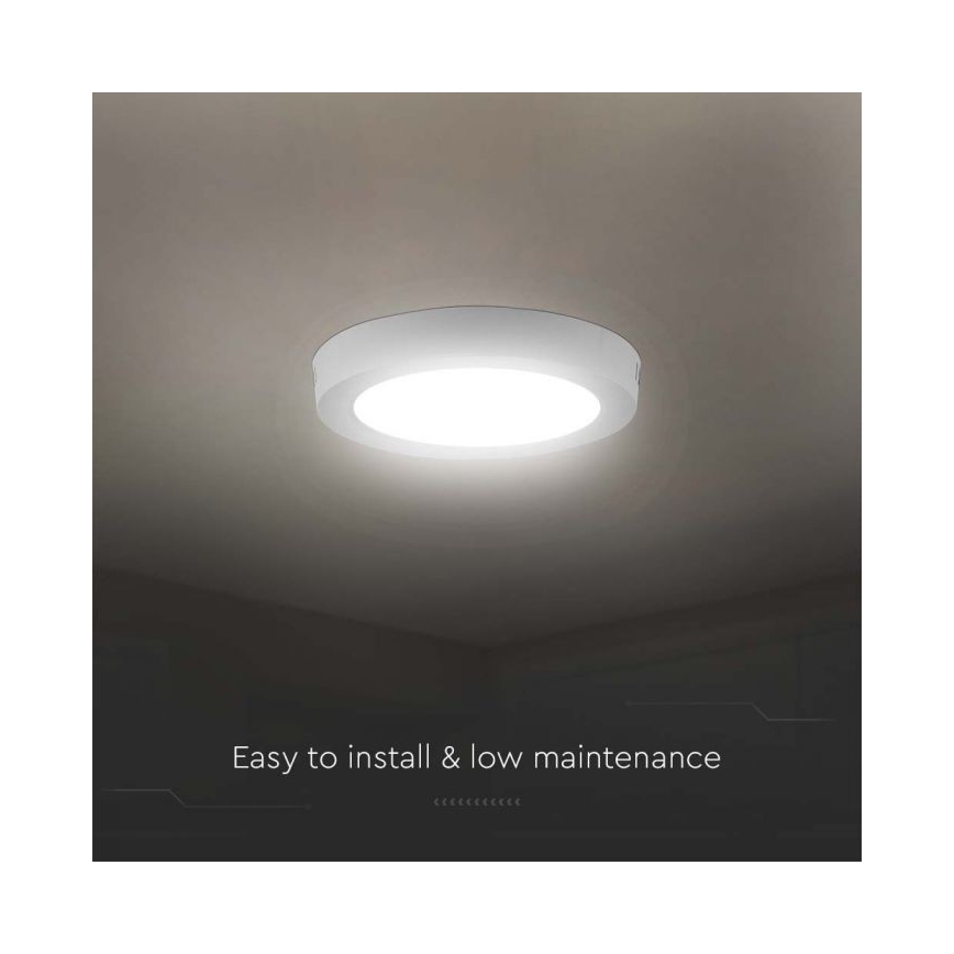 LED taklampa LED/6W/230V 6500K vit