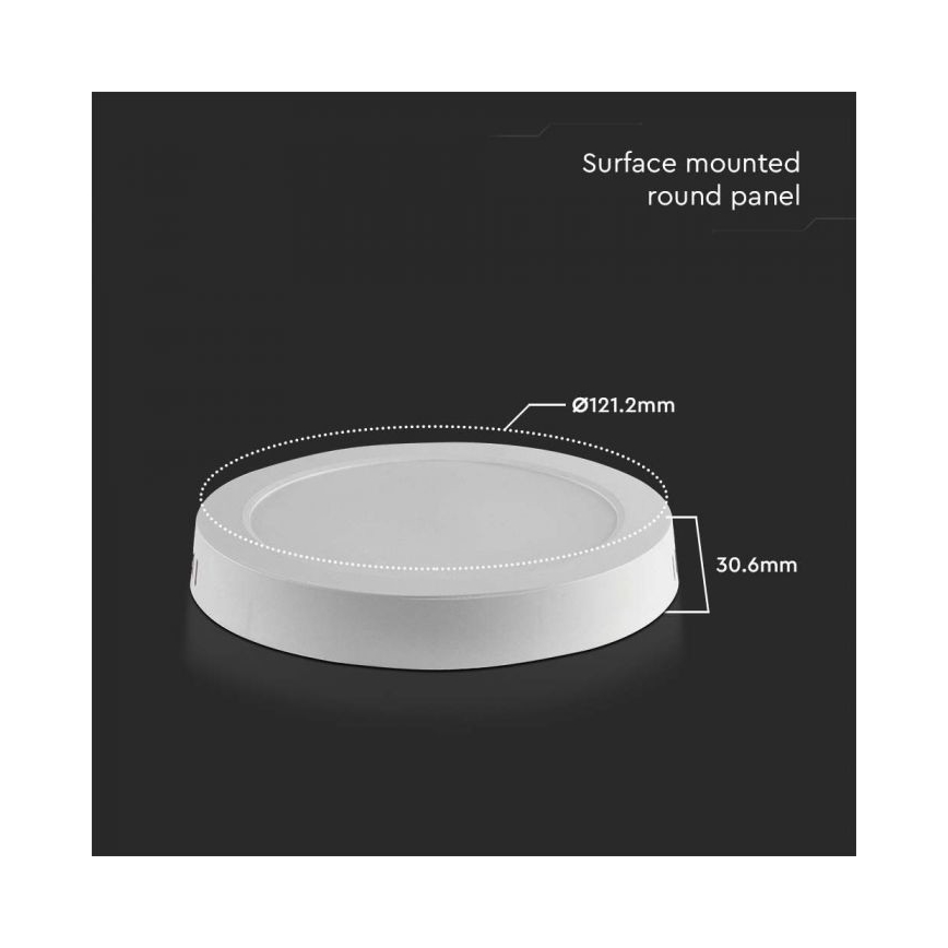 LED taklampa LED/6W/230V 6500K vit