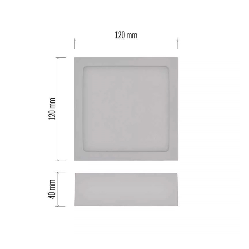 LED Taklampa NEXXO LED/7,6W/230V 3000/3500/4000K 12x12 cm vit