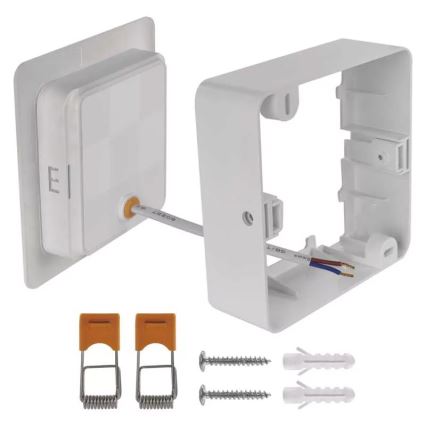 LED taklampa LED/9W/230V 12x12 cm vit