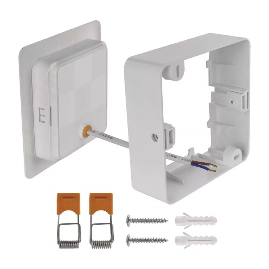 LED taklampa LED/9W/230V 12x12 cm vit