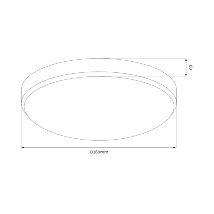 LED taklampa MAYA LED/10W/230V Ø 26 cm blank krom