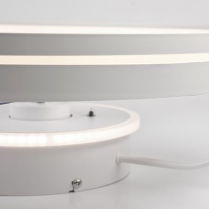 LED Dimbar taklampa med fläkt FARGO LED/37W/230V vit + fjärrkontroll