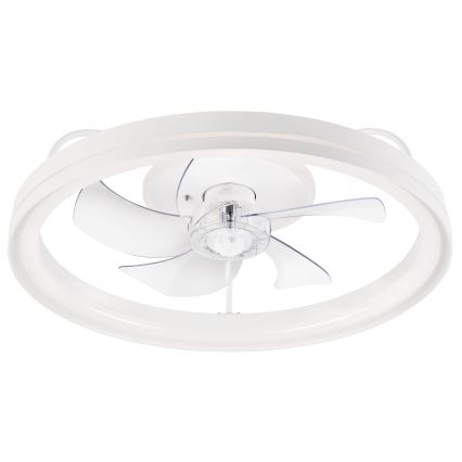 LED Dimbar taklampa med fläkt FARGO LED/37W/230V vit + fjärrkontroll