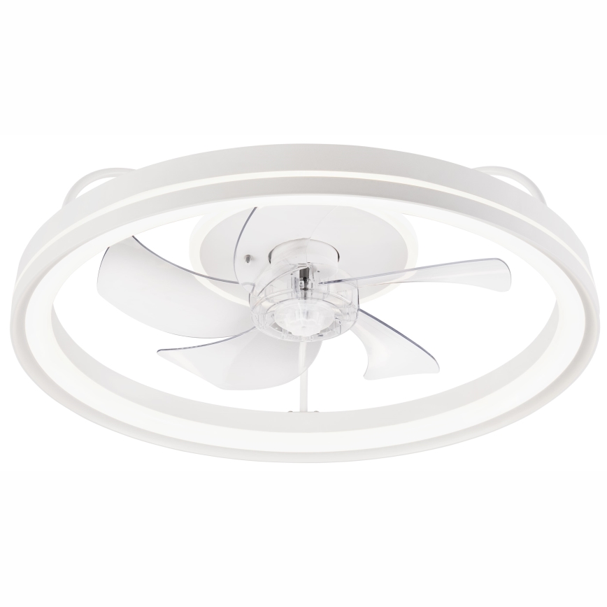 LED Dimbar taklampa med fläkt FARGO LED/37W/230V vit + fjärrkontroll