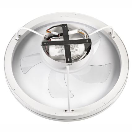 LED Dimbar taklampa med fläkt FARGO LED/37W/230V vit + fjärrkontroll