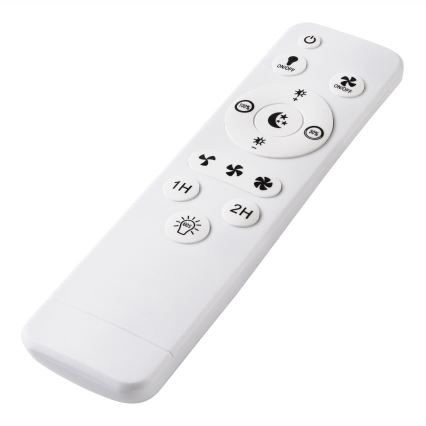 LED Dimbar taklampa med fläkt FARGO LED/37W/230V vit + fjärrkontroll
