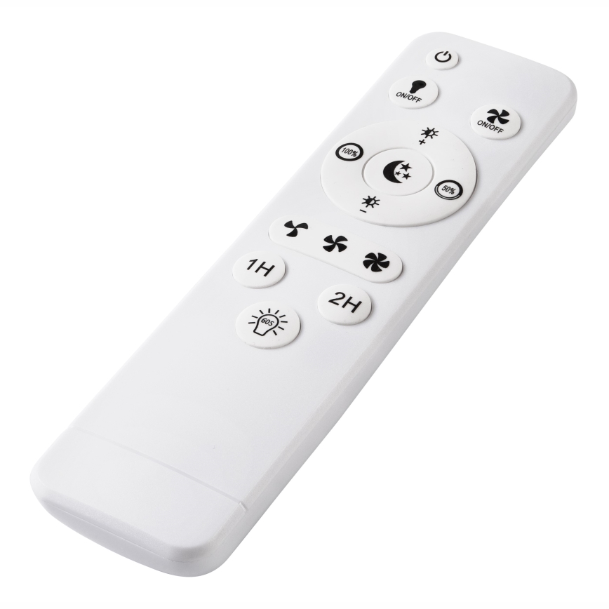 LED Dimbar taklampa med fläkt FARGO LED/37W/230V vit + fjärrkontroll