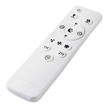 LED Dimbar taklampa med fläkt GEMMA LED/37W/230V vit + fjärrkontroll