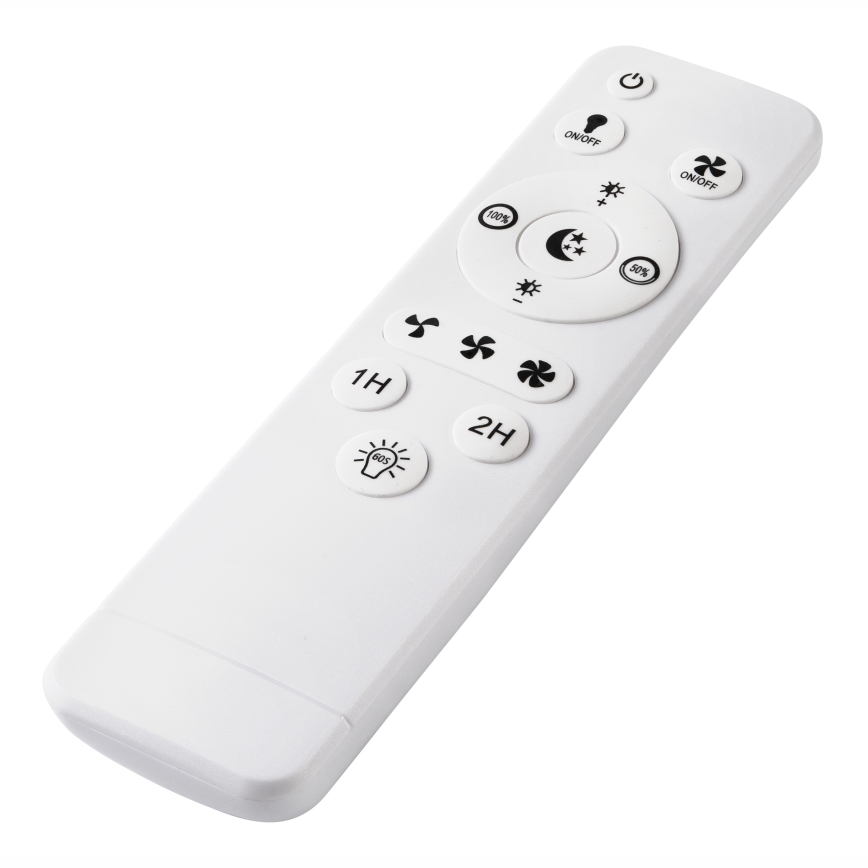 LED Dimbar taklampa med fläkt GEMMA LED/37W/230V vit + fjärrkontroll