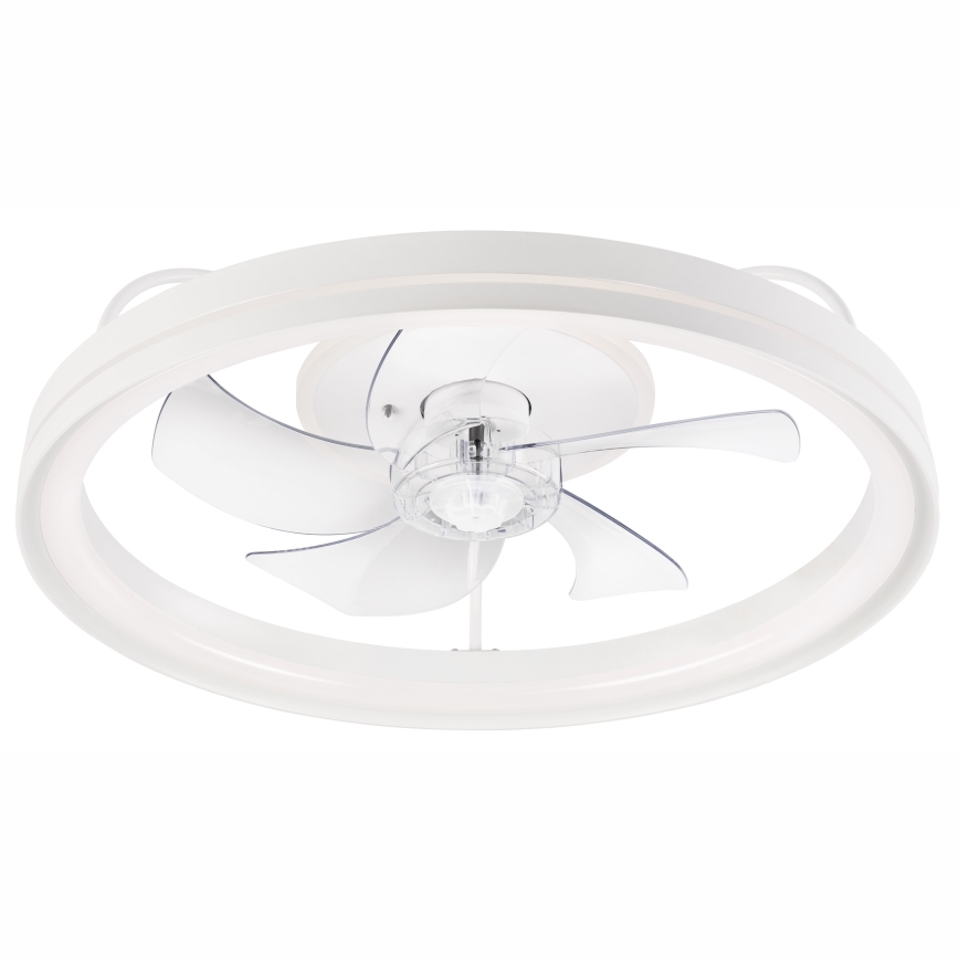LED Dimbart taklampa med fläkt FARGO LED/37W/230V vit + fjärrkontroll