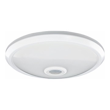 LED taklampa med rörelse- och skymningssensor LED/12W/230V Ø 29 cm vit