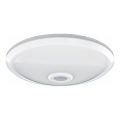 LED-taklampa med rörelse- och skymningssensor LED/16W/230V Ø 29 cm vit