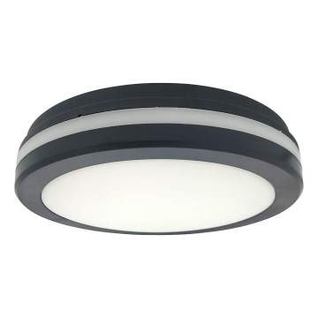 LED-taklampa med rörelsesensor LED/20W/230V 3000/4000/6500K Ø 230 cm IP54 antracit